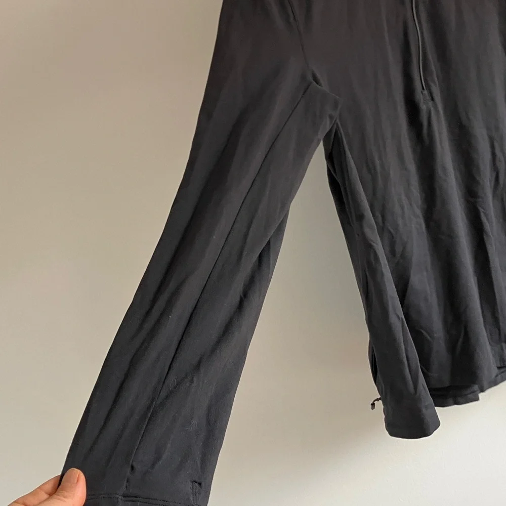 Lululemon Surge Warm 1/2 zip black long sleeve athletic tee size Large - Picture 5 of 9